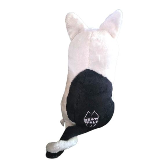 Meow Wolf Plush Cat Wolf Twisted Multiverse Stuffed Animal Toy Black White - Picture 4 of 6